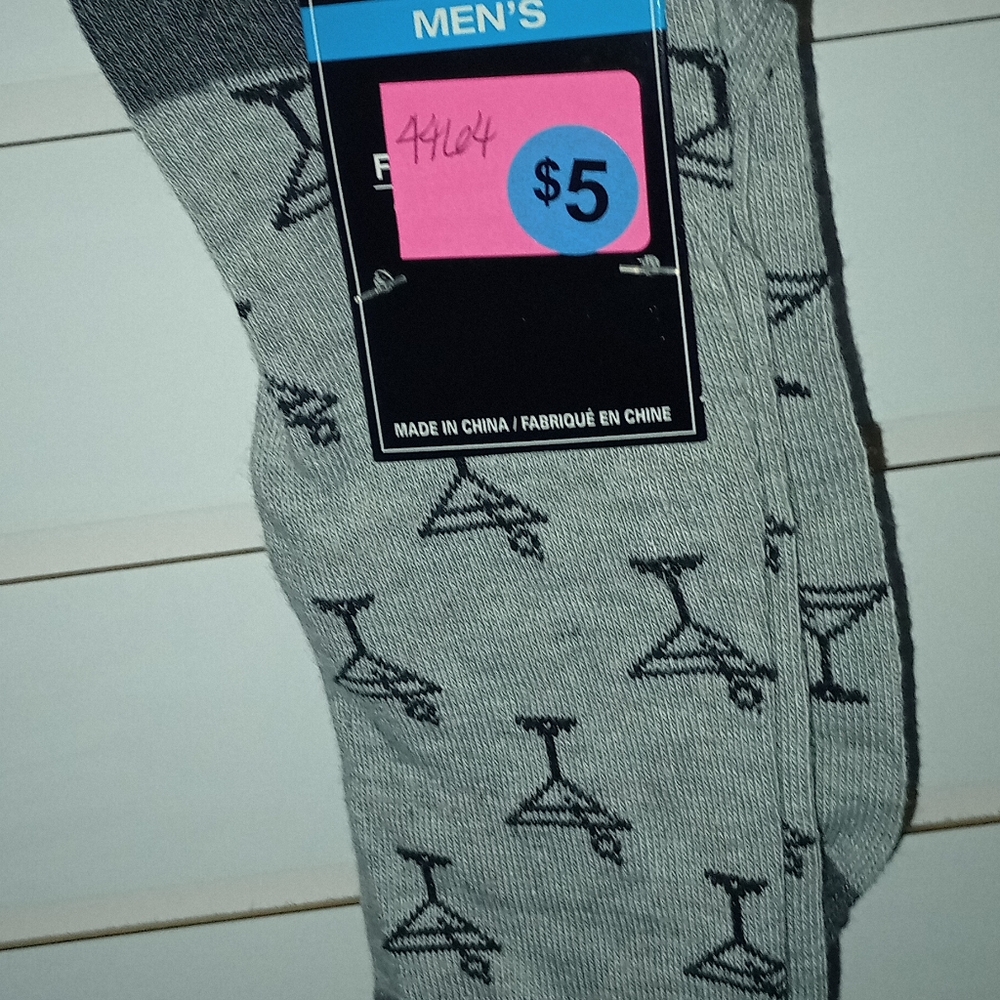 Socks with Martini glasses